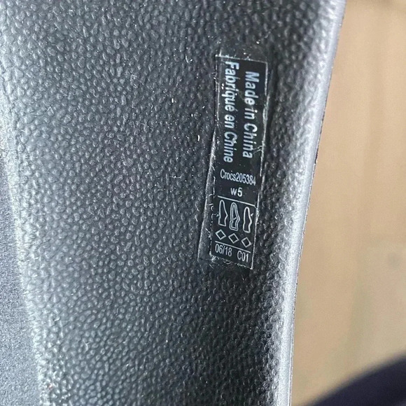 Crocs Neria Pro II Clogs Slip Resistant Work Shoes Like New Black Women's 5 NWOT - Picture 9 of 9